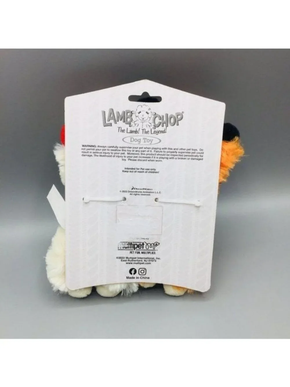 Lamb Chop Witch Halloween Plush Squeak Dog Toys Set of 2
